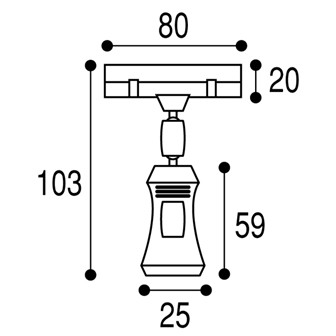 ポップ取付器具 横型クリップ＆クリップ