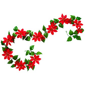 ポインセチアガーランド（マグネットタイプ）