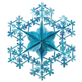 エンボススノーバースト（ブルー/シルバー）