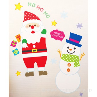 ウォール＆ウインドーステッカー（サンタ＆スノーマン）