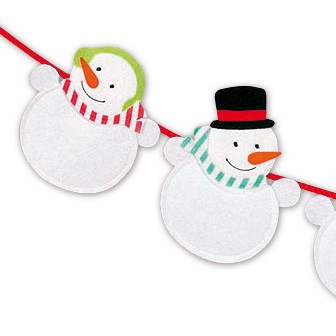 フェルトスノーマンガーランド