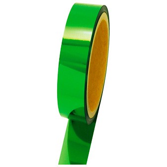 メッキテープ（グリーン） W2．5cm×L50m巻 GR(グリーン)
