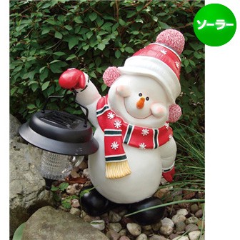 LEDソーラーライト（スノーマン）: 季節装飾・造花｜販促物・販促通販