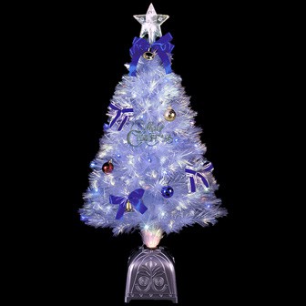 ファイバーツリー クリスマスファイバーツリー60cm ホワイト クリスマスツリー