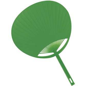 カラー無地うちわ （緑） GR(緑)