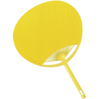カラー無地うちわ （黄） Y(黄)