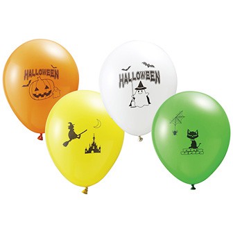 9インチゴム風船（HALLOWEEN） 20個入