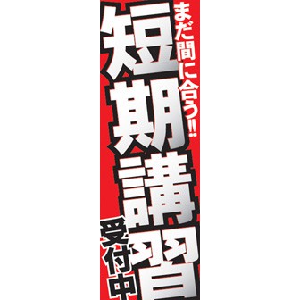 のぼり（大） 短期講習受付中