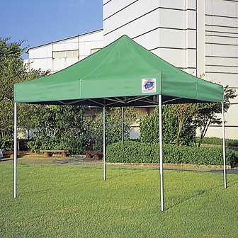 ［大型送料］イージーアップテントデラックス30 スチール［グリーン］
