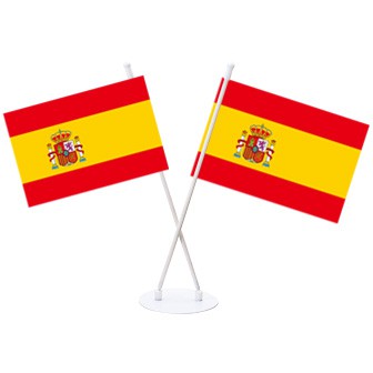卓上国旗セット スペイン タイトルポップ 販促物 販促通販の Pop Gallery ポップギャラリー