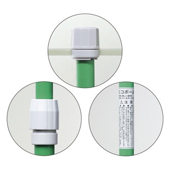 ［大型送料］ジャンボポール 3．6M（グリーン）【横棒：100cm】【下部キャップ：Φ25mm】