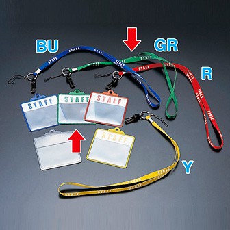STAFFパスケース（緑）STAFFストラップ付 GR(緑)