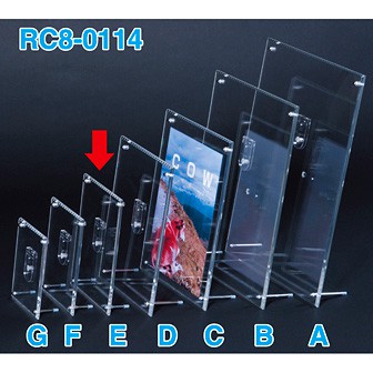 アクリルフレーム（クリア） 写真2L判（B6）