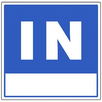 サインキューブ用標識 （IN） K(ＩＮ)