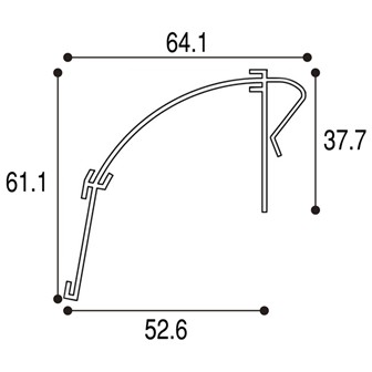 シェルフレールA （L＝590mm）