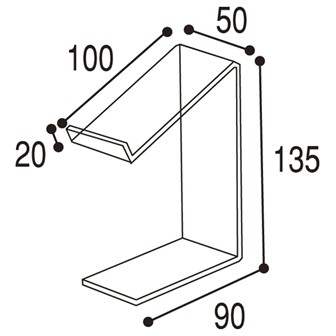 アクリル商品台 ハイタイプ（小）ASH－1