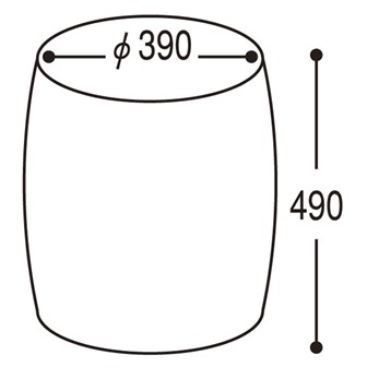 大樽（茶色）【樽本体】※フタは別売りです。 BR(茶色)