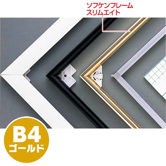 ソフケンフレームスリムエイト（B4）ゴールド