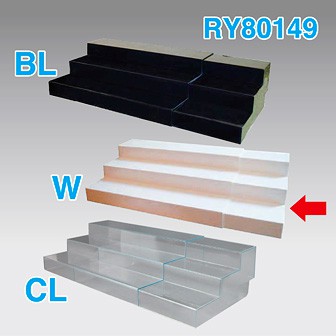 スライド式ひな段（3段） 白