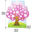 紙製 桜立ち木POP