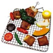 食品サンプル バーベキューセット（網付）