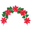 ポインセチアバリューアーチクリップ