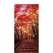 もみじ並木タペストリー（防炎加工）