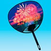 うちわ 花火B