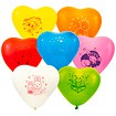 12インチハート型アニマルプリント風船（バルブ・糸付き）