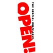 のぼり（大） OPEN（白地・赤文字）
