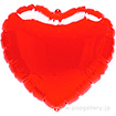 ハート型ビニール風船 赤（無地）
